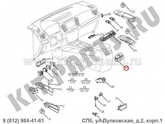 Блок переключателей приборной панели Livan X6 PRO 2,0 101703318251738