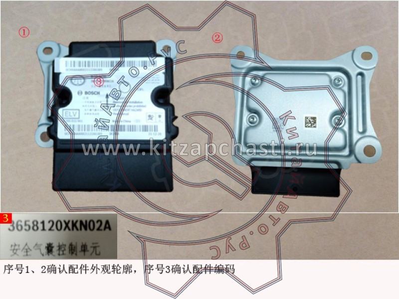 Эбу подушки безопасности HAVAL F7x 2pect 3658120XKN02A