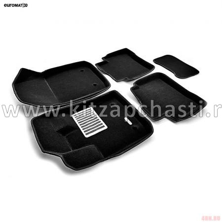 Коврики салона 3D Lux текстильные (Euro-standart) Knewstar 001 EM3D-001408